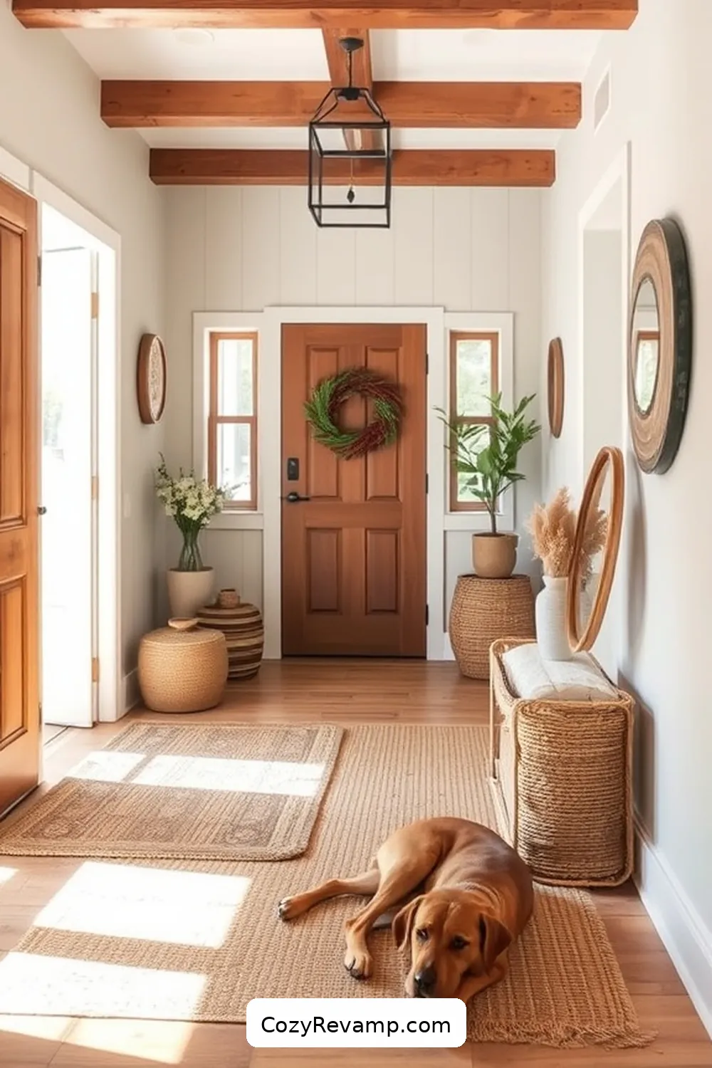 Natural Fiber-Infused Color Palettes for 24 Ways to Create a Rustic Entryway With Natural Fibers