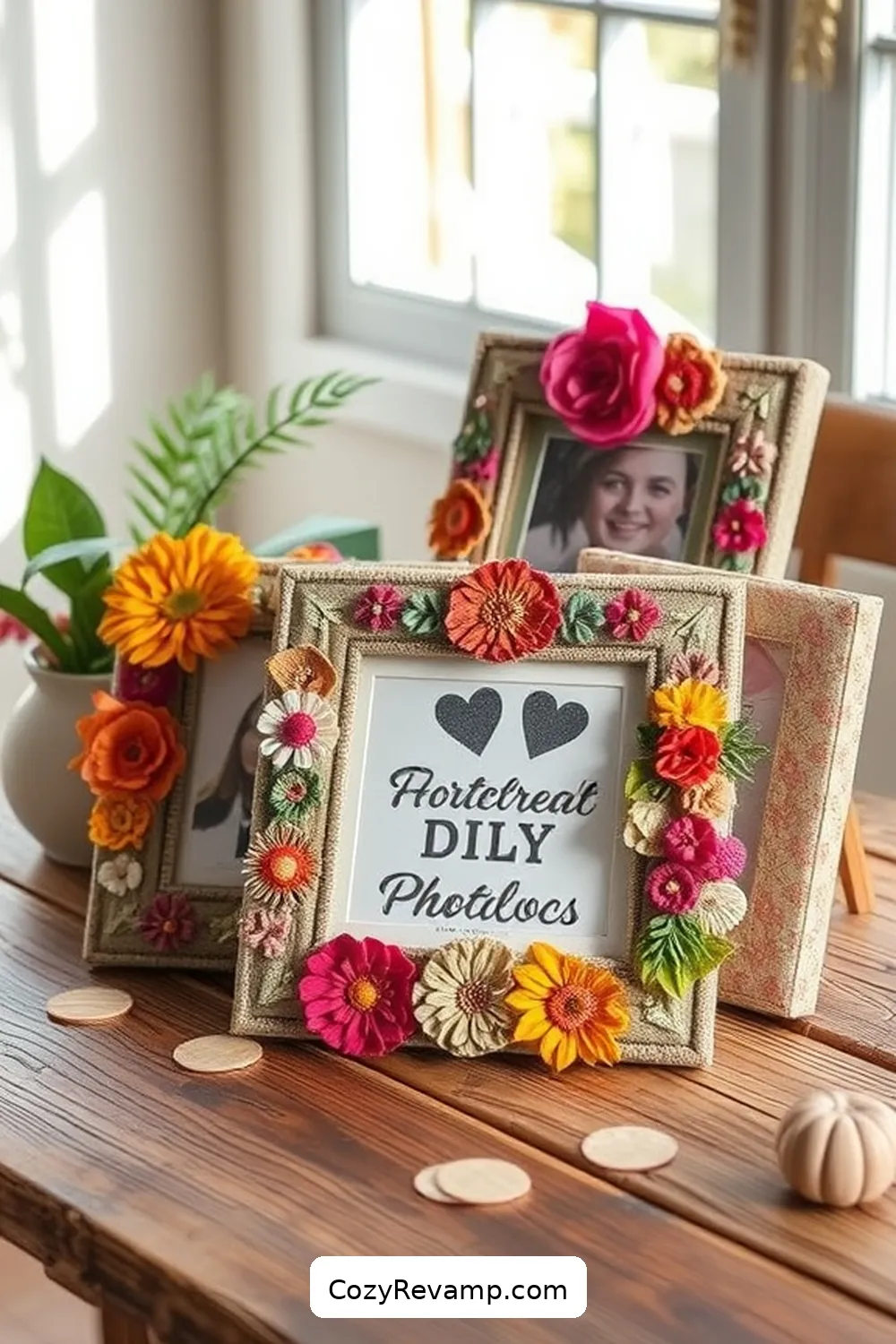 DIY Fabric Photo Frames for 25 Creative Rustic Nursery Ideas With Upcycled Fabric Material