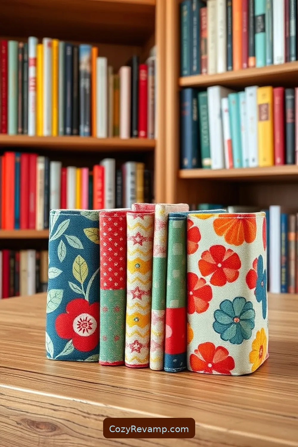 Handmade Fabric Bookends for 25 Creative Rustic Nursery Ideas With Upcycled Fabric Material