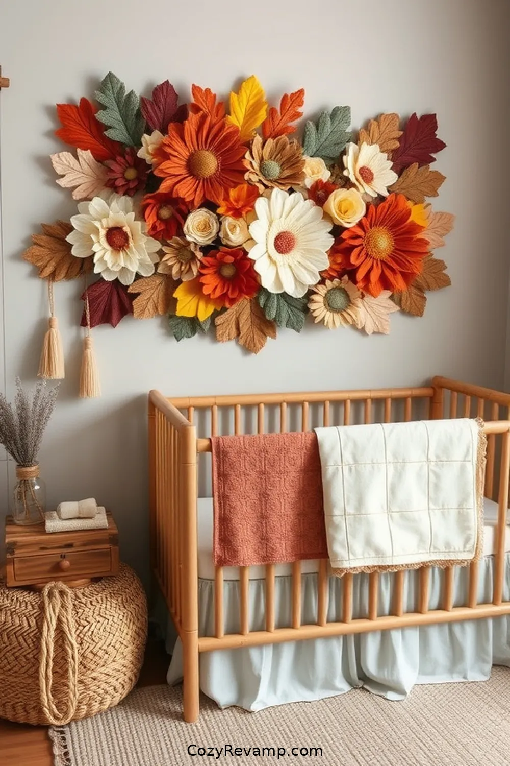 Rustic Fabric Wall Art for 25 Creative Rustic Nursery Ideas With Upcycled Fabric Material