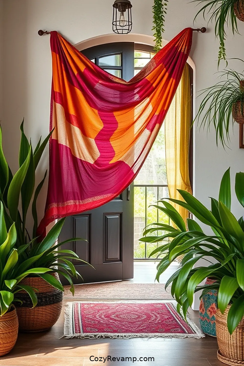 25 Creative Ways to Style a Bohemian Entryway With Upcycled Fabric 3 DIY Fabric Banners for 25 Creative Ways to Style a Bohemian Entryway With Upcycled Fabric