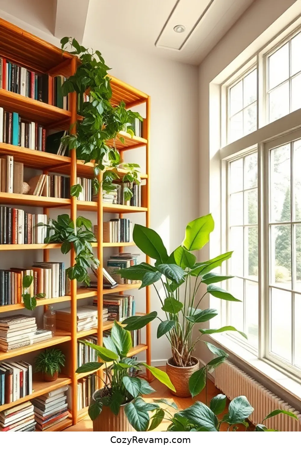 Choose Bamboo as a Sustainable Material Choice for 25 Design Tips for a Modern Farmhouse Library Using Bamboo Material