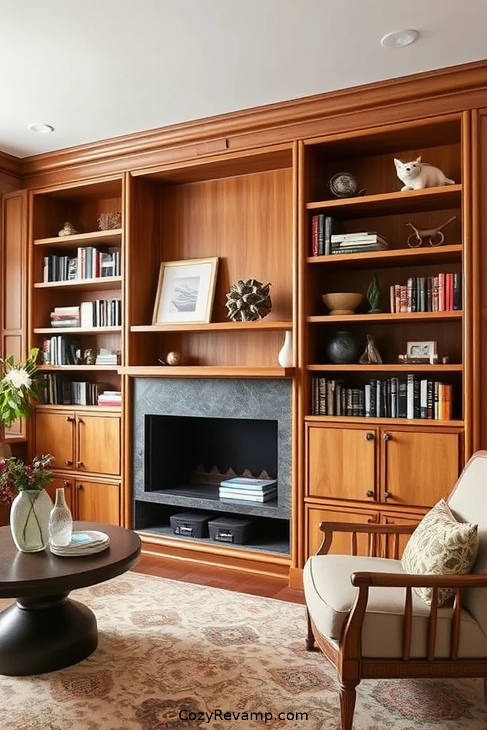 Integrate Bamboo Into Built-In Storage Solutions for 25 Design Tips for a Modern Farmhouse Library Using Bamboo Material