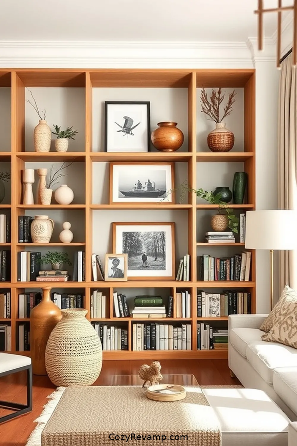 Use Bamboo Accents in Decorative Items for 25 Design Tips for a Modern Farmhouse Library Using Bamboo Material