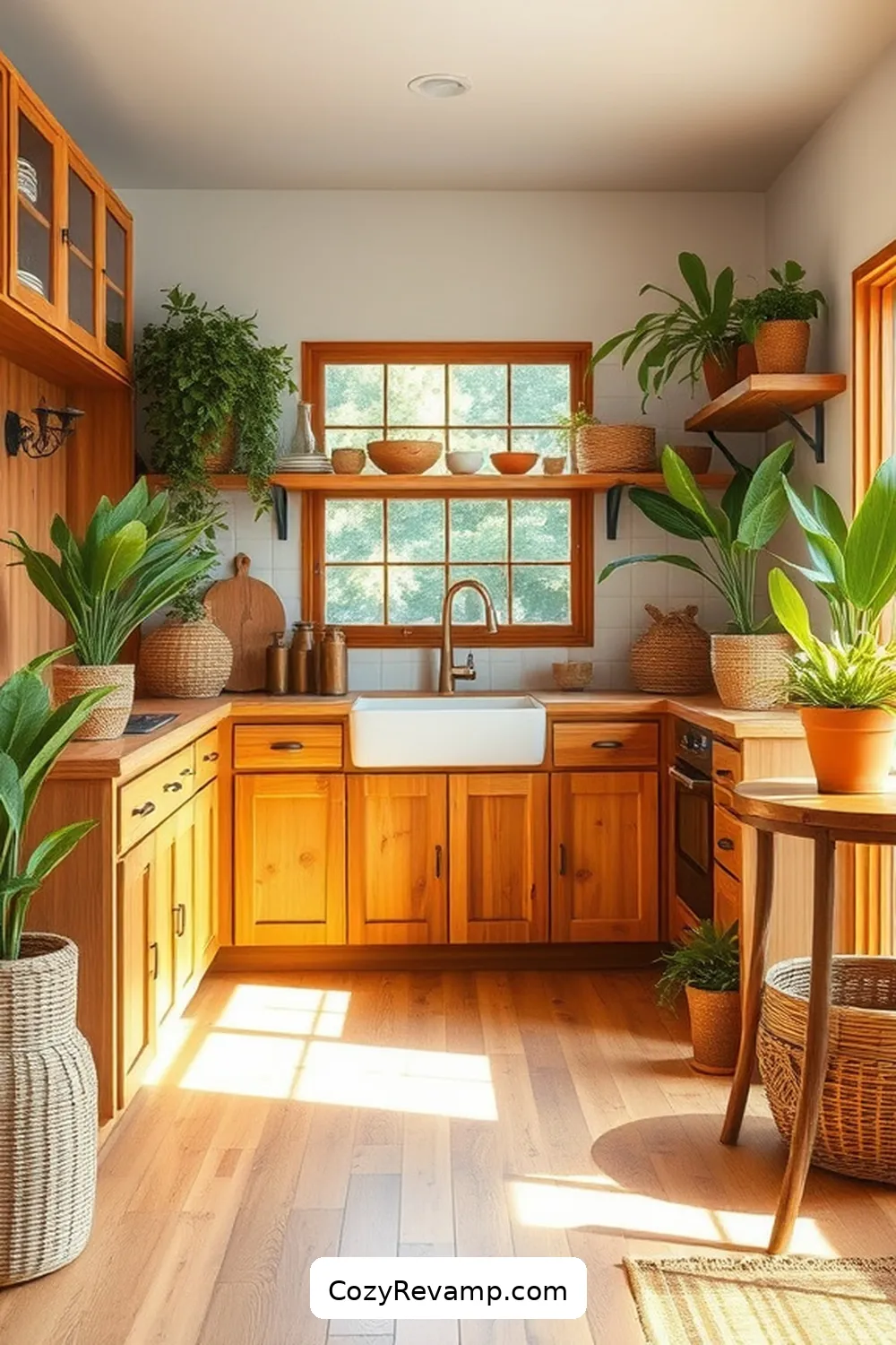 Sustainable Bamboo Flooring for 25 Essential Elements of a Rustic Kitchen With Natural Fibers and Materials