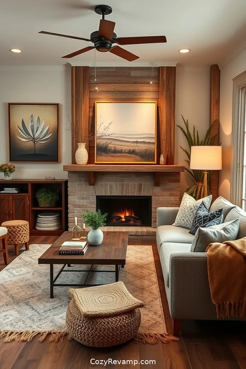 Artisan-Quality Artwork for 25 Essential Materials for Modern Farmhouse Living Rooms With Solar-Powered Lights