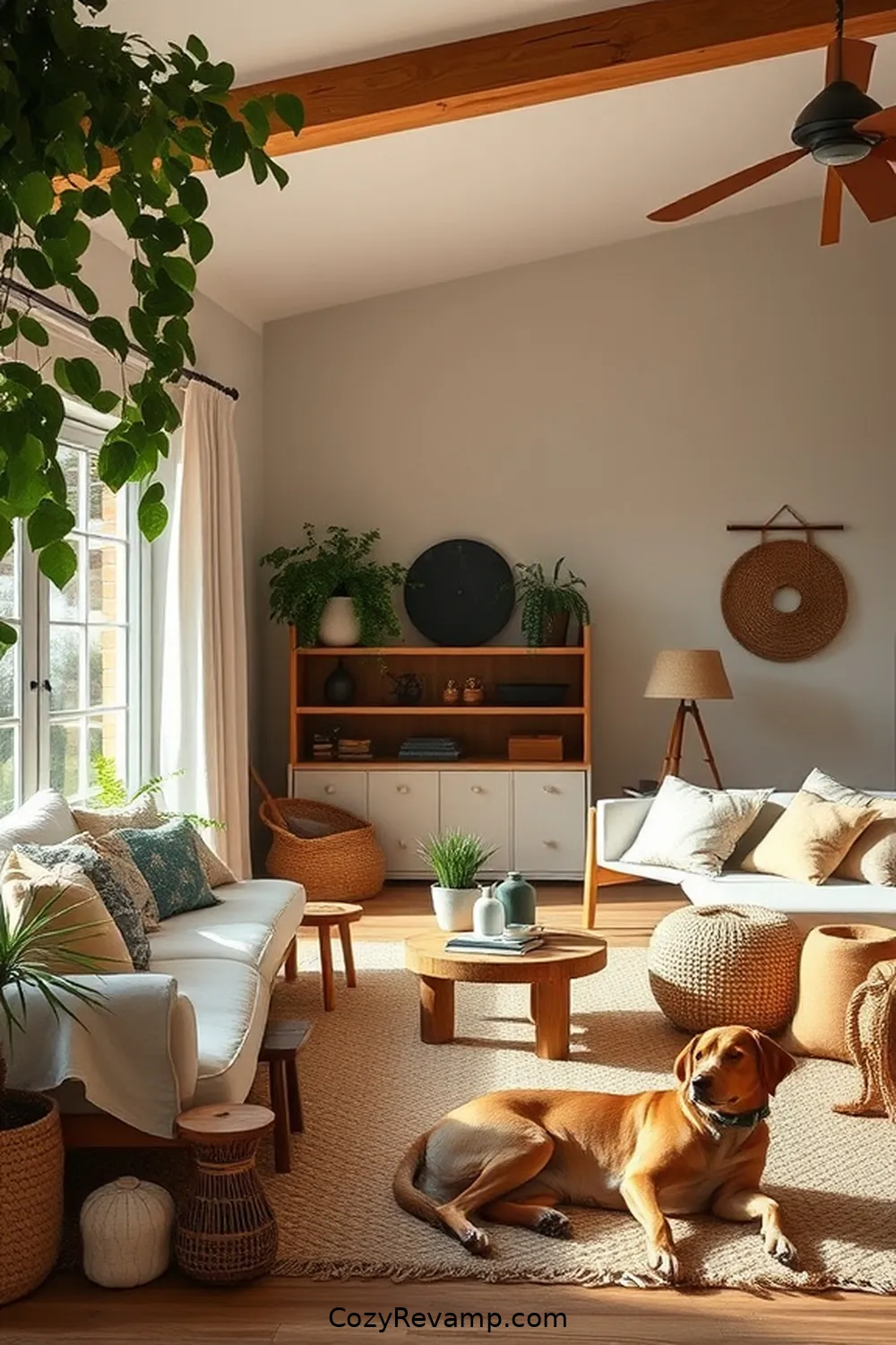 Earthy Color Palettes for 25 Essential Materials for Modern Farmhouse Living Rooms With Solar-Powered Lights