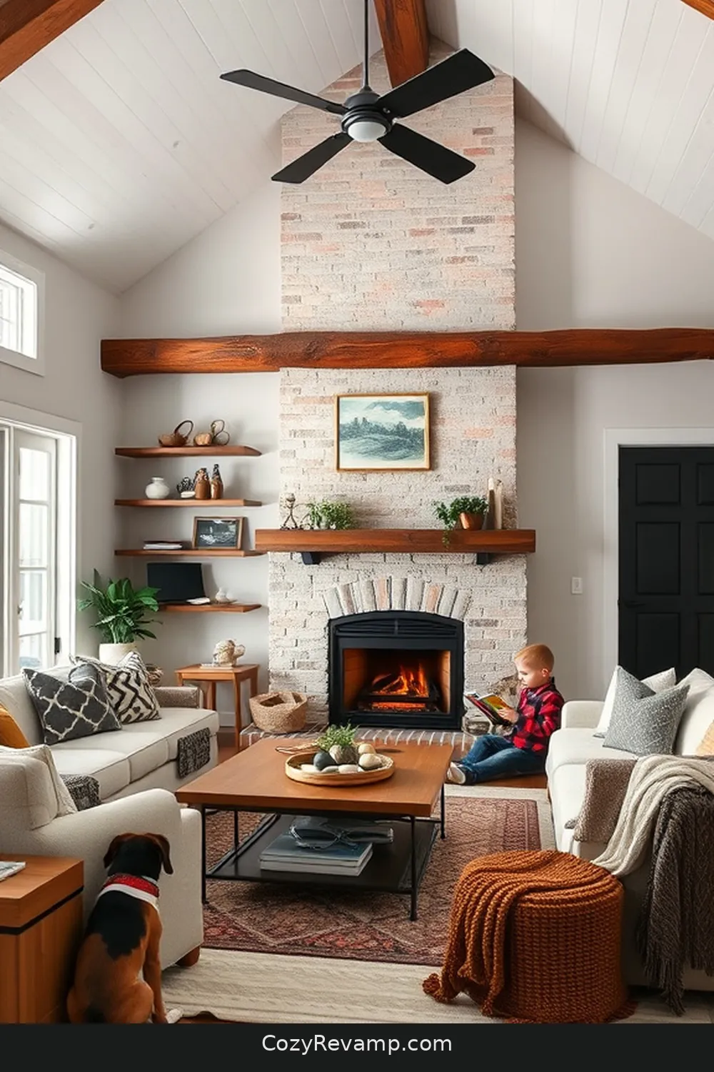 Repurposed Wooden Beams for 25 Essential Materials for Modern Farmhouse Living Rooms With Solar-Powered Lights