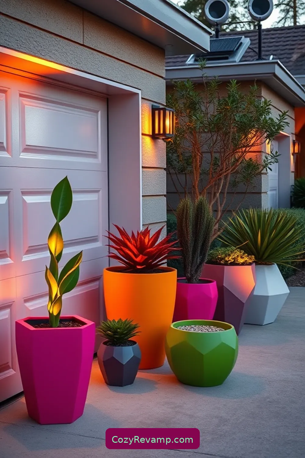 25 Essential Materials for a Mid-Century Modern Garage With Solar-Powered Lights 11 Decorative Plant Pots for 25 Essential Materials for a Mid-Century Modern Garage With Solar-Powered Lights