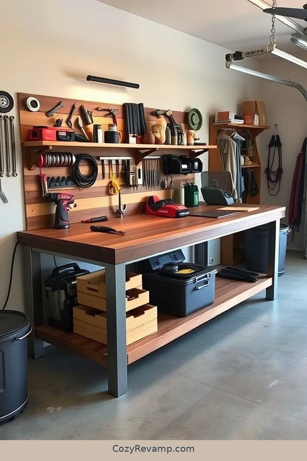 25 Essential Materials for a Mid-Century Modern Garage With Solar-Powered Lights 24 Functional Workbench Materials for 25 Essential Materials for a Mid-Century Modern Garage With Solar-Powered Lights