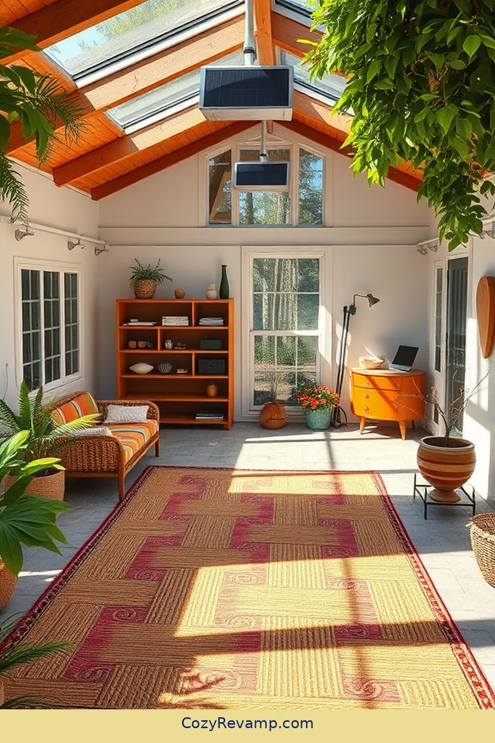 25 Essential Materials for a Mid-Century Modern Garage With Solar-Powered Lights 10 Natural Fiber Rugs for 25 Essential Materials for a Mid-Century Modern Garage With Solar-Powered Lights