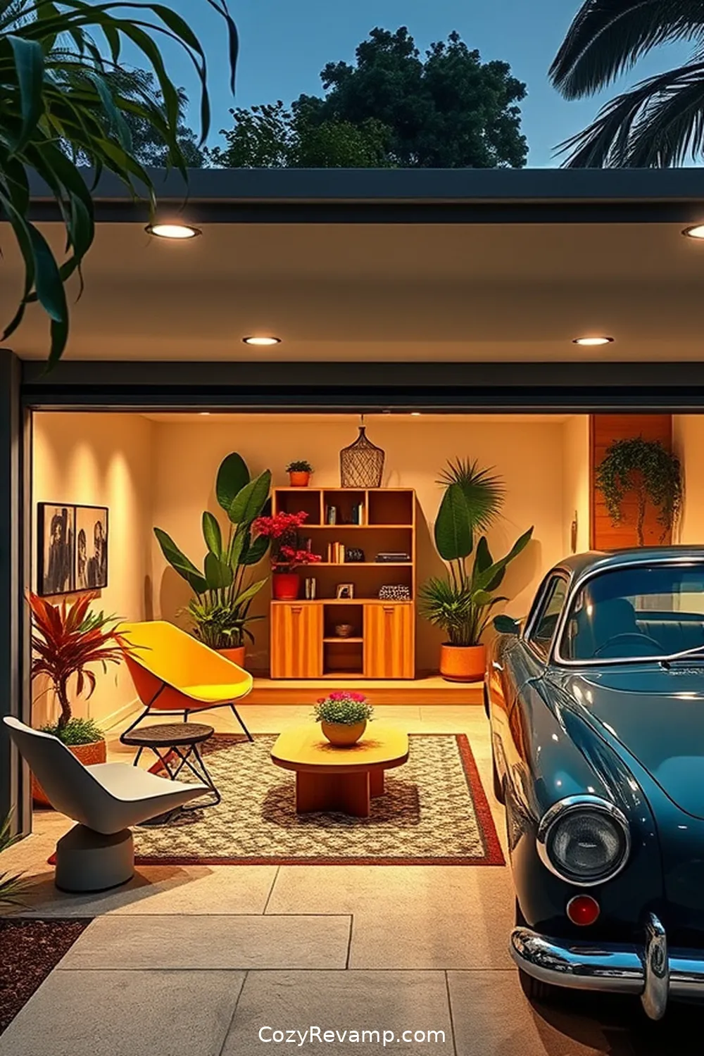 25 Essential Materials for a Mid-Century Modern Garage With Solar-Powered Lights 5 Solar-Powered LED Lighting for 25 Essential Materials for a Mid-Century Modern Garage With Solar-Powered Lights