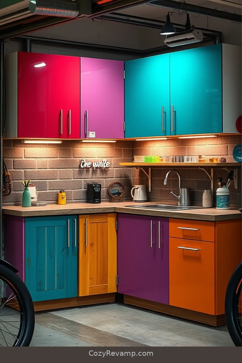 25 Essential Materials for a Mid-Century Modern Garage With Solar-Powered Lights 9 Upcycled Garage Cabinets for 25 Essential Materials for a Mid-Century Modern Garage With Solar-Powered Lights