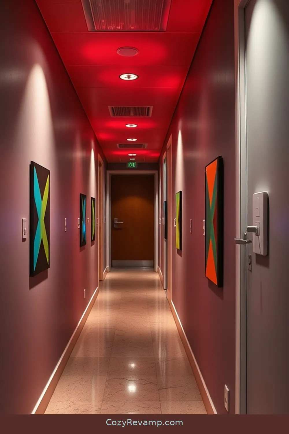 Artistic Light Switch Plates for 25 Essential Materials for a Mid-Century Modern Hallway With Solar-Powered Lights