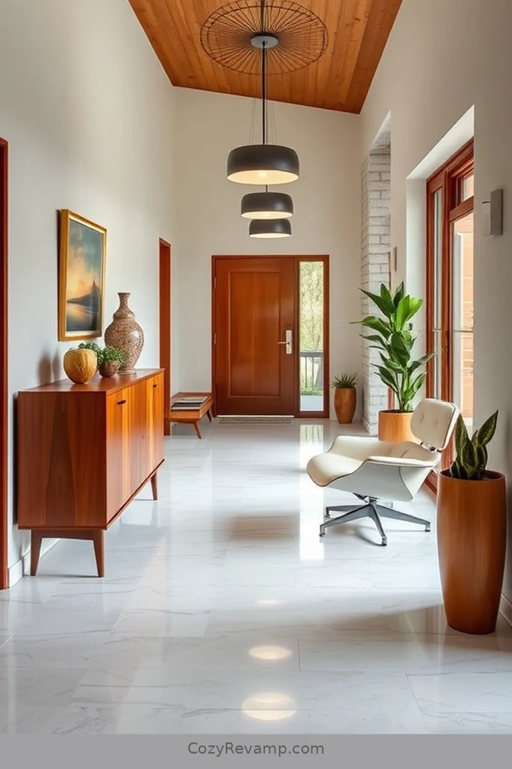 Iconic Mid-Century Furniture Pieces for 25 Essential Materials for a Mid-Century Modern Hallway With Solar-Powered Lights