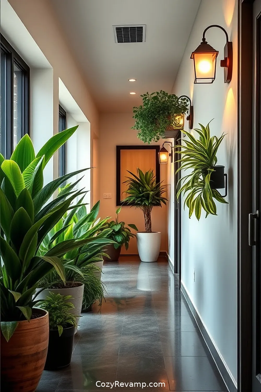 Potted Indoor Plants for 25 Essential Materials for a Mid-Century Modern Hallway With Solar-Powered Lights