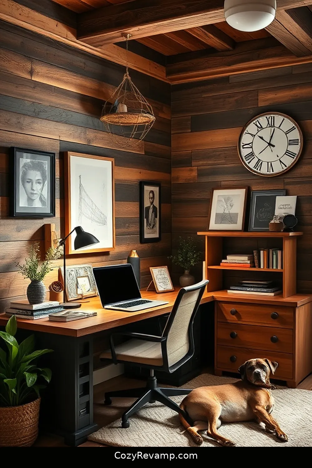 25 Essentials for a Modern Farmhouse Home Office Using Reclaimed Materials 11 10. Vintage Wall Art for 25 Essentials for a Modern Farmhouse Home Office Using Reclaimed Materials