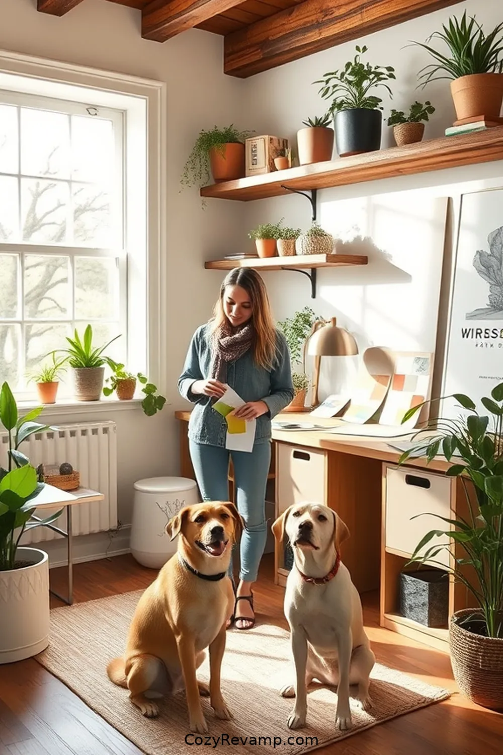 25 Essentials for a Modern Farmhouse Home Office Using Reclaimed Materials 12 11. Eco-Friendly Paint for 25 Essentials for a Modern Farmhouse Home Office Using Reclaimed Materials