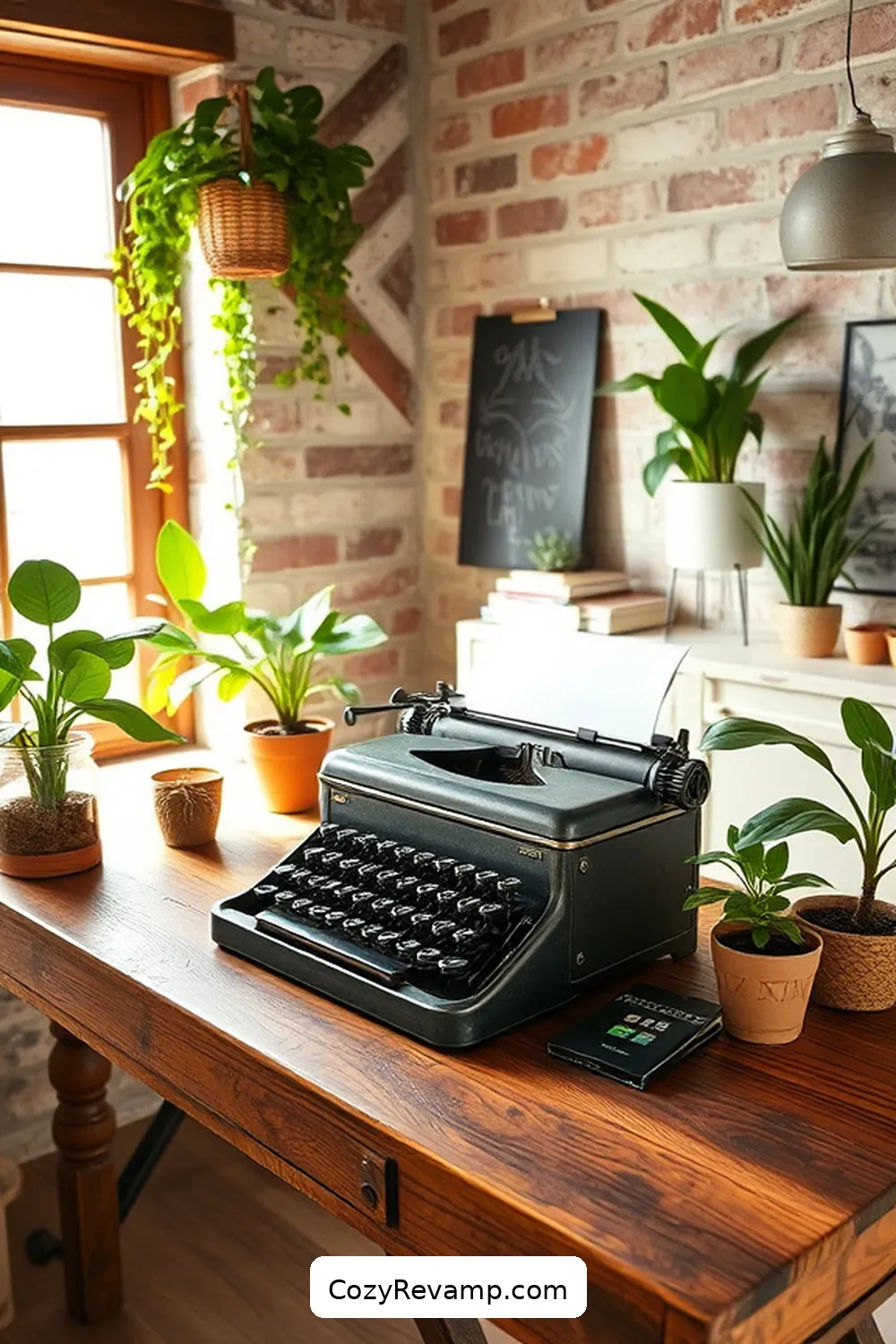 25 Essentials for a Modern Farmhouse Home Office Using Reclaimed Materials 20 19. Antique Typewriter Decor for 25 Essentials for a Modern Farmhouse Home Office Using Reclaimed Materials