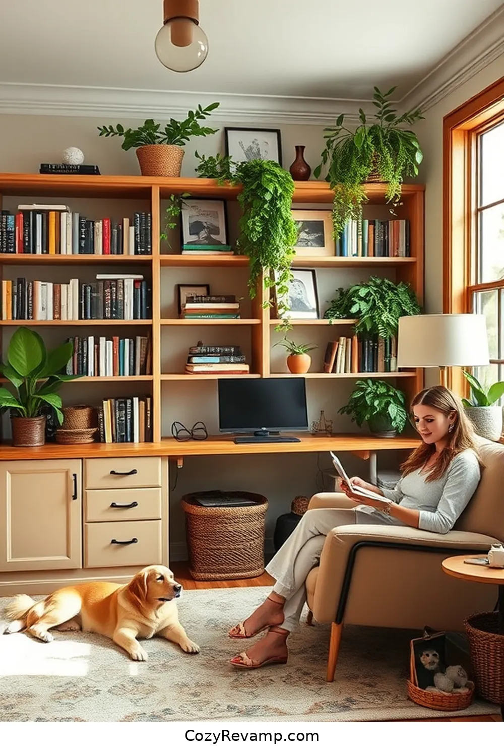 25 Essentials for a Modern Farmhouse Home Office Using Reclaimed Materials 4 3. Upcycled Bookshelves for 25 Essentials for a Modern Farmhouse Home Office Using Reclaimed Materials