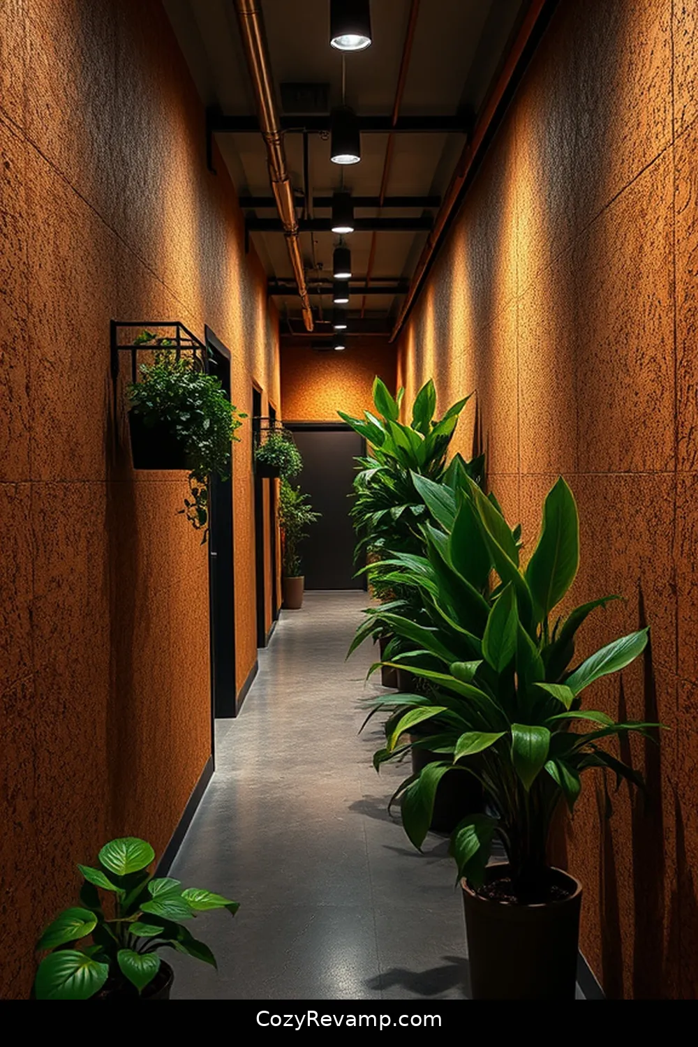 8. Cork as a Sound-Absorbing Solution for 25 Inspiring Ideas for Industrial Hallways Featuring Cork Material