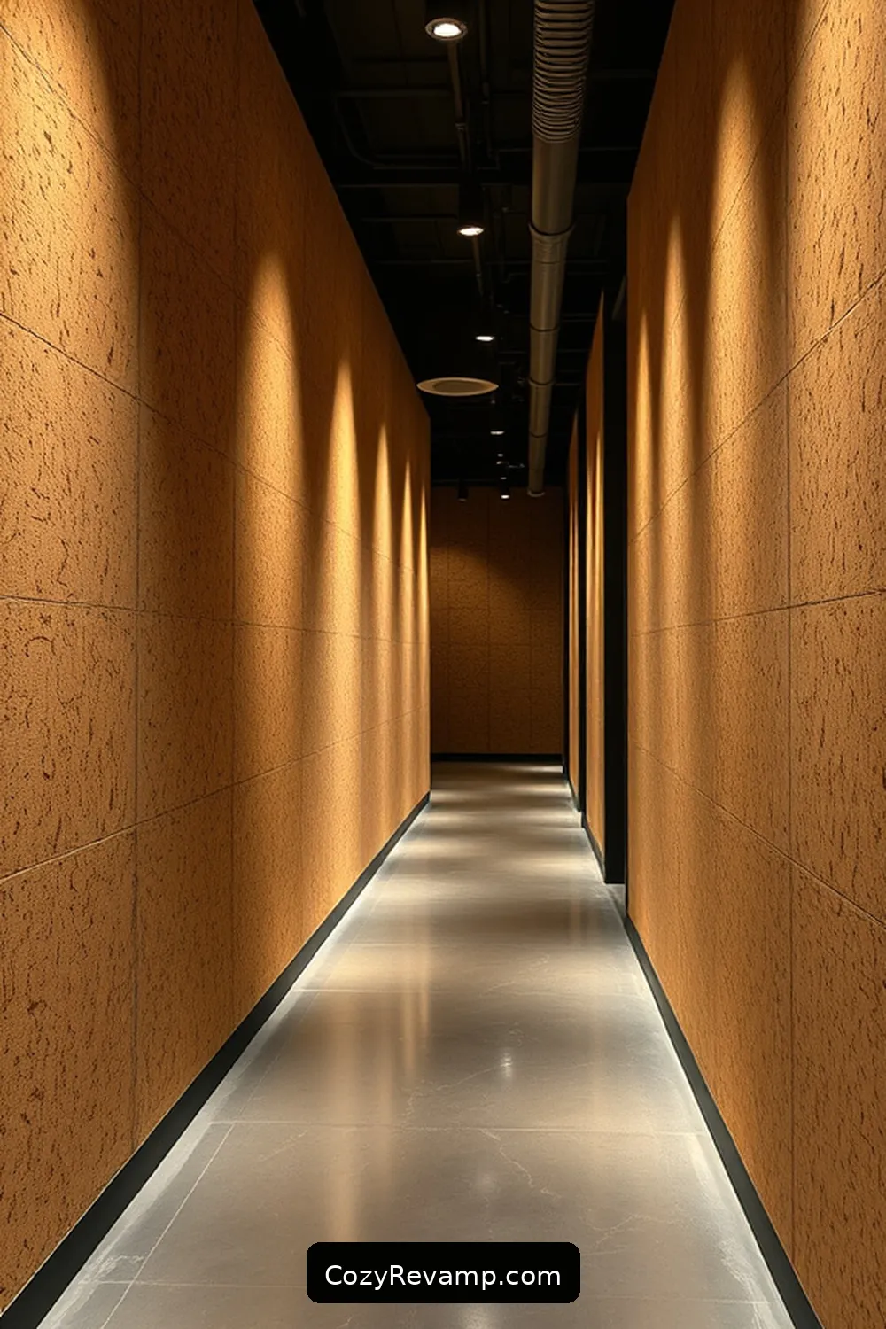 Cork Wall Panels for a Textured Look for 25 Inspiring Ideas for Industrial Hallways Featuring Cork Material