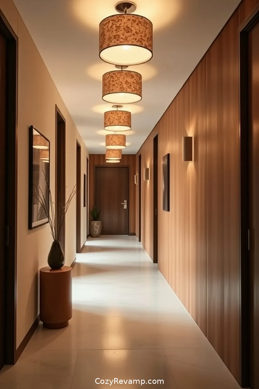 25 Inspiring Ideas for Mid-Century Modern Hallways Featuring Cork Material 7 Cork Lighting Fixtures to Illuminate the Space for 25 Inspiring Ideas for Mid-Century Modern Hallways Featuring Cork Material