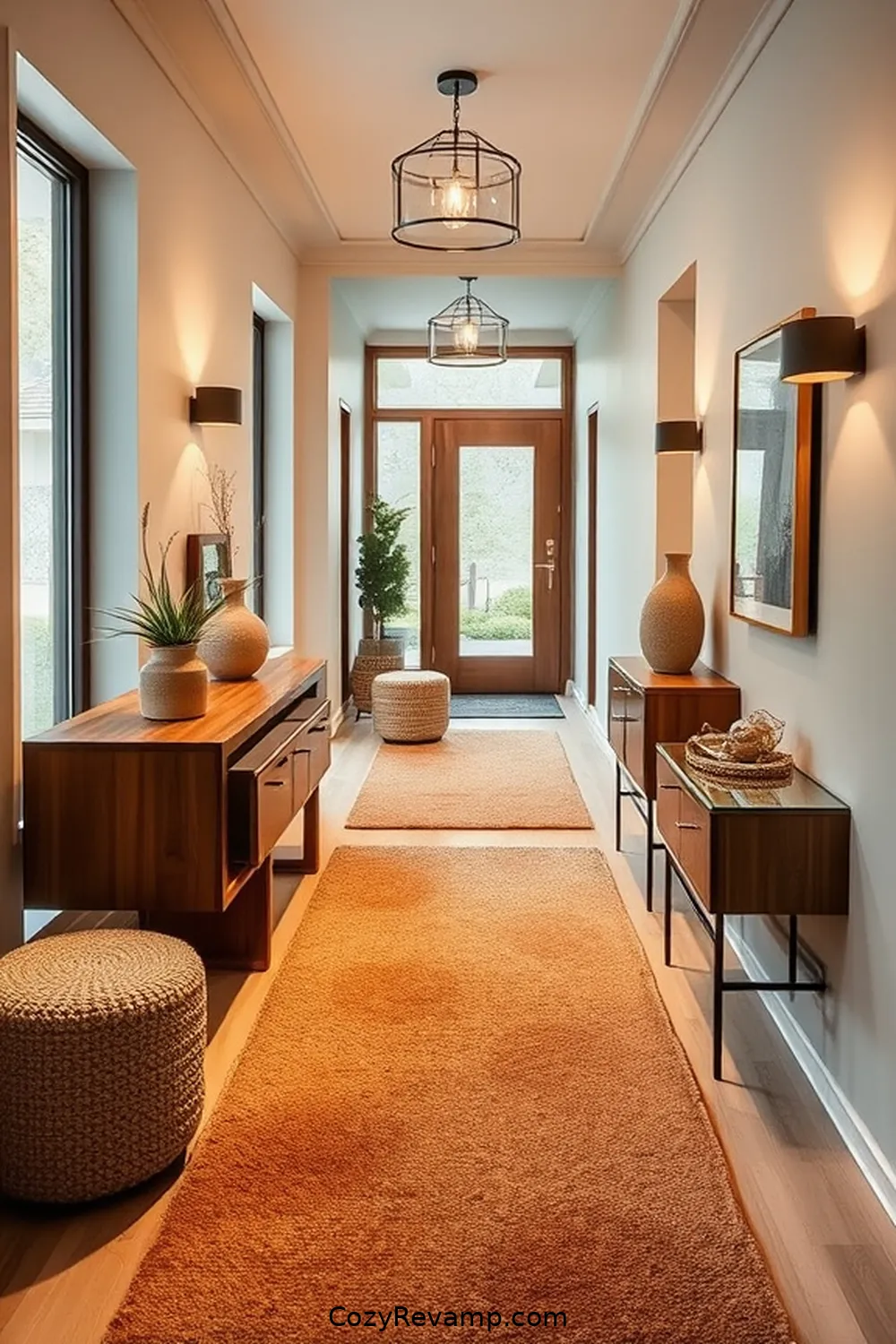 25 Inspiring Ideas for Mid-Century Modern Hallways Featuring Cork Material 13 Cork Rugs for Added Softness for 25 Inspiring Ideas for Mid-Century Modern Hallways Featuring Cork Material