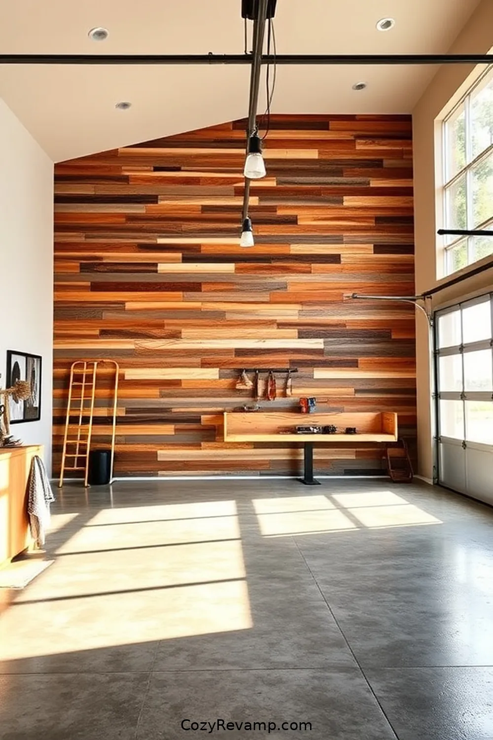 25 Inspiring Ideas for a Modern Farmhouse Garage Featuring Reclaimed Materials 2 Reclaimed Wood Accent Walls for 25 Inspiring Ideas for a Modern Farmhouse Garage Featuring Reclaimed Materials