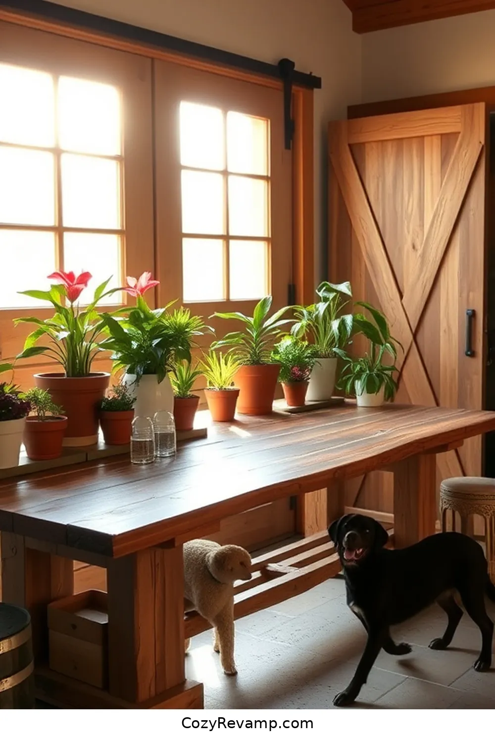 25 Inspiring Ideas for a Modern Farmhouse Garage Featuring Reclaimed Materials 10 Reclaimed Wood Workbench for 25 Inspiring Ideas for a Modern Farmhouse Garage Featuring Reclaimed Materials