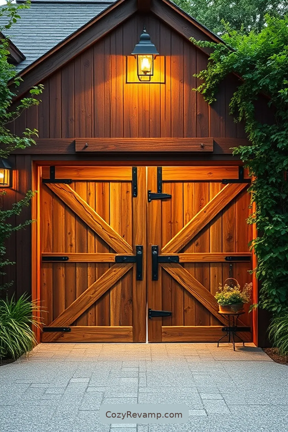 25 Inspiring Ideas for a Modern Farmhouse Garage Featuring Reclaimed Materials 3 Vintage Barn Door Entry for 25 Inspiring Ideas for a Modern Farmhouse Garage Featuring Reclaimed Materials