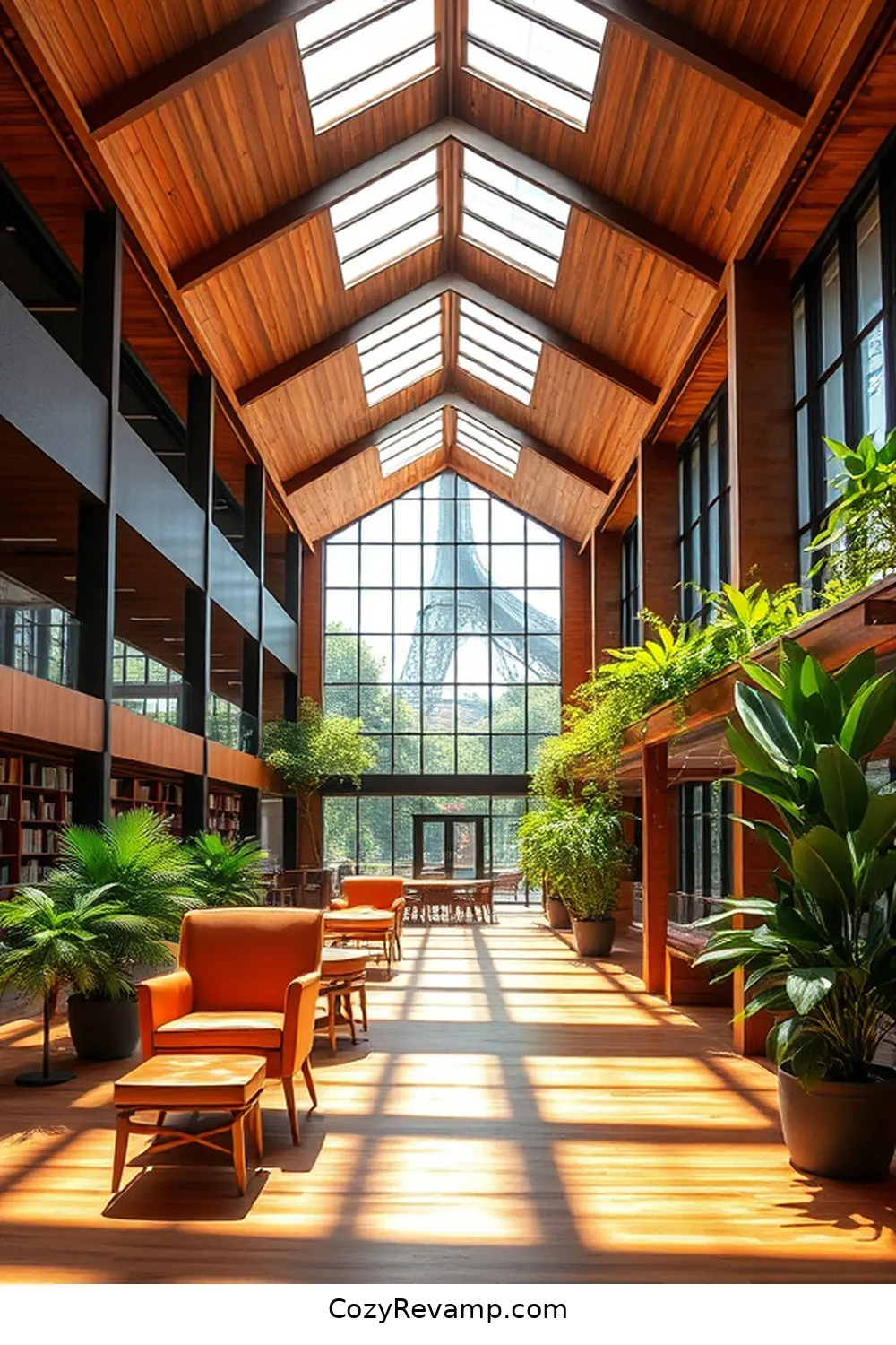 The Free Library of Philadelphia, Philadelphia, Pennsylvania for 25 Inspiring Mid-Century Modern Libraries With Reclaimed Materials