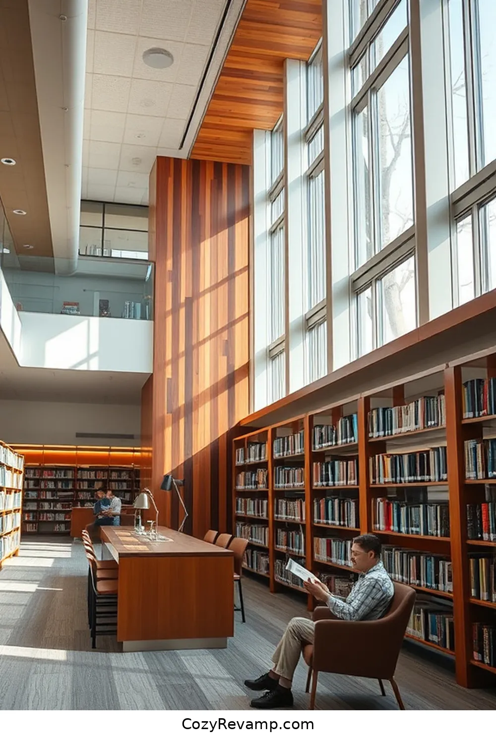 The Hennepin County Library, Minneapolis, Minnesota for 25 Inspiring Mid-Century Modern Libraries With Reclaimed Materials