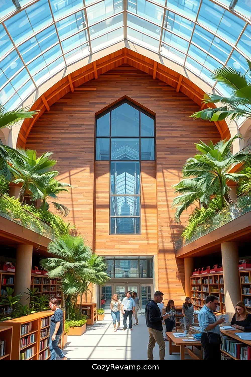 The Los Angeles Public Library, Los Angeles, California for 25 Inspiring Mid-Century Modern Libraries With Reclaimed Materials