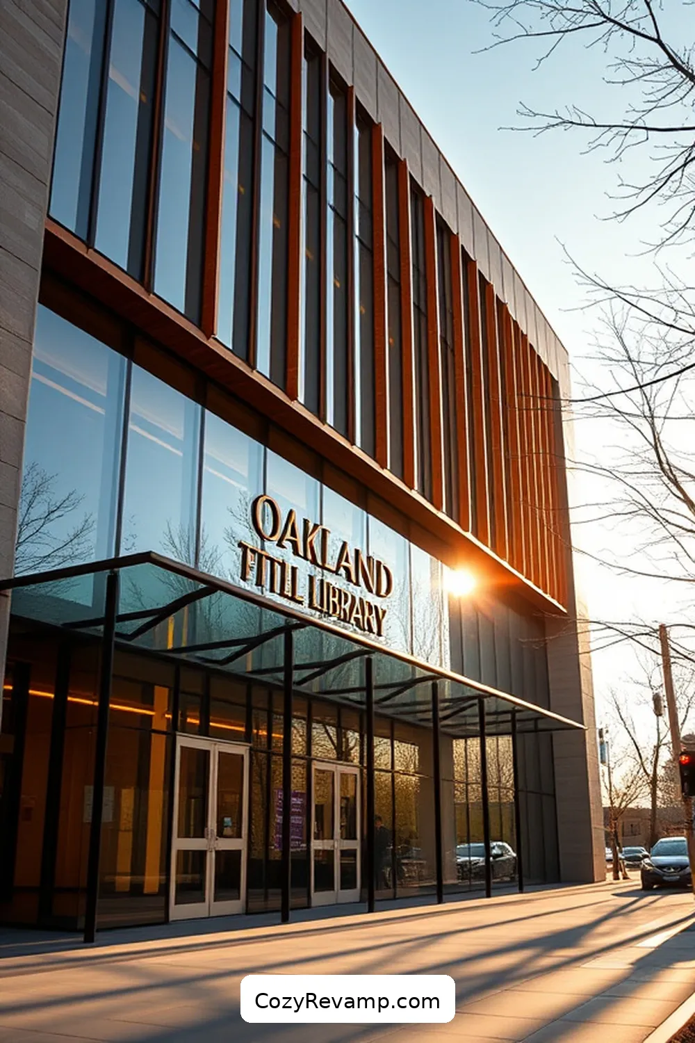 The Oakland Public Library, Oakland, California for 25 Inspiring Mid-Century Modern Libraries With Reclaimed Materials