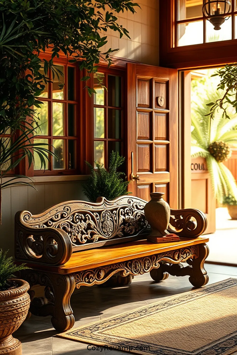 25 Inspiring Rustic Entryway Ideas With Recycled Wood Material 2 Reclaimed Wood Bench With Storage for 25 Inspiring Rustic Entryway Ideas With Recycled Wood Material