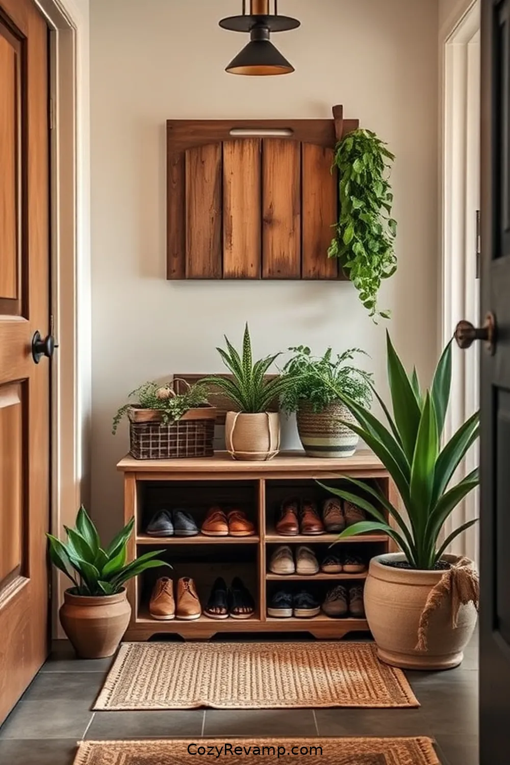 25 Inspiring Rustic Entryway Ideas With Recycled Wood Material 5 Wood Crate Shoe Organizer for 25 Inspiring Rustic Entryway Ideas With Recycled Wood Material