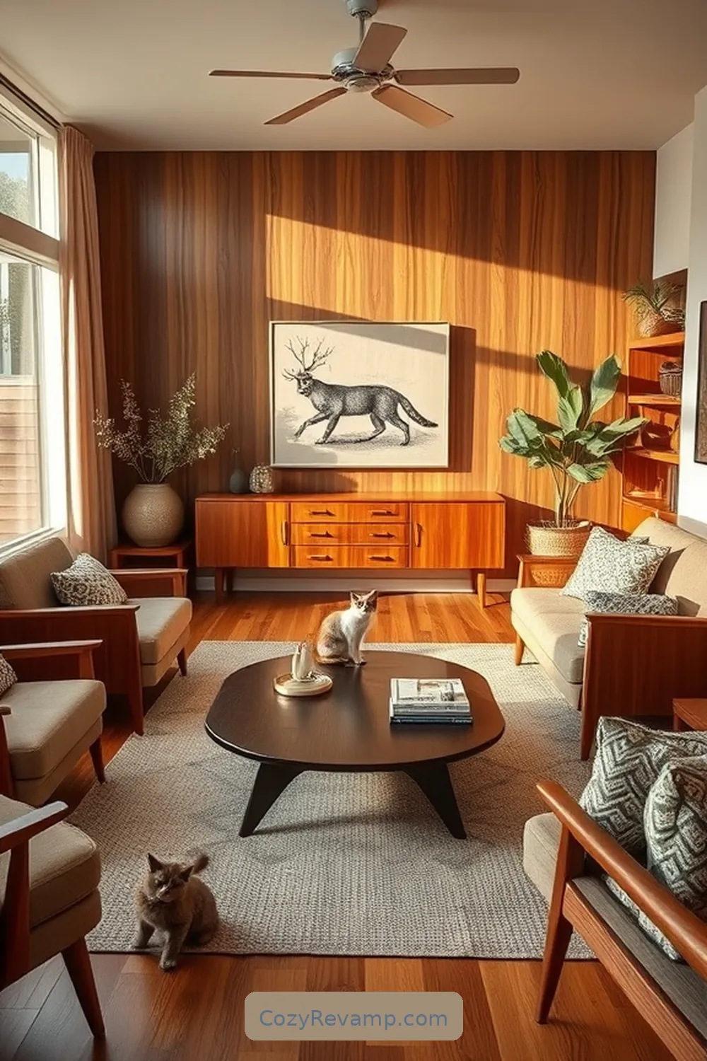 Focus on Functional Decor for 25 Key Elements for a Mid-Century Modern Living Room With Natural Fibers
