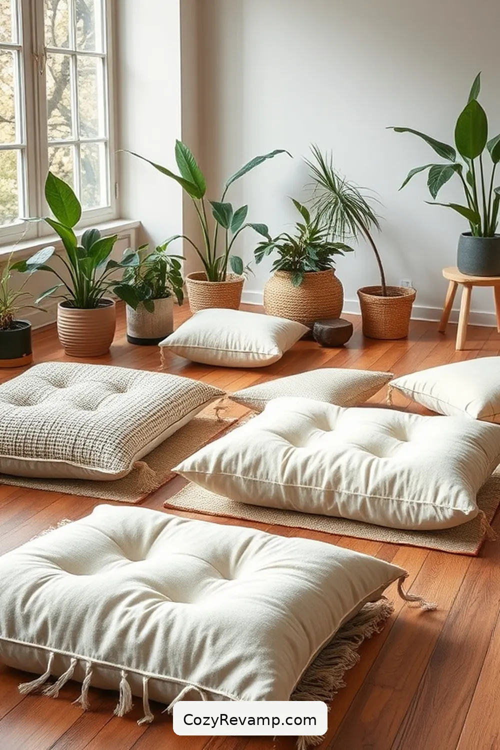 25 Must-Have Organic Cotton Material Decor Pieces for Your Modern Farmhouse Entryway 16 Comfortable Floor Cushions for 25 Must-Have Organic Cotton Material Decor Pieces for Your Modern Farmhouse Entryway