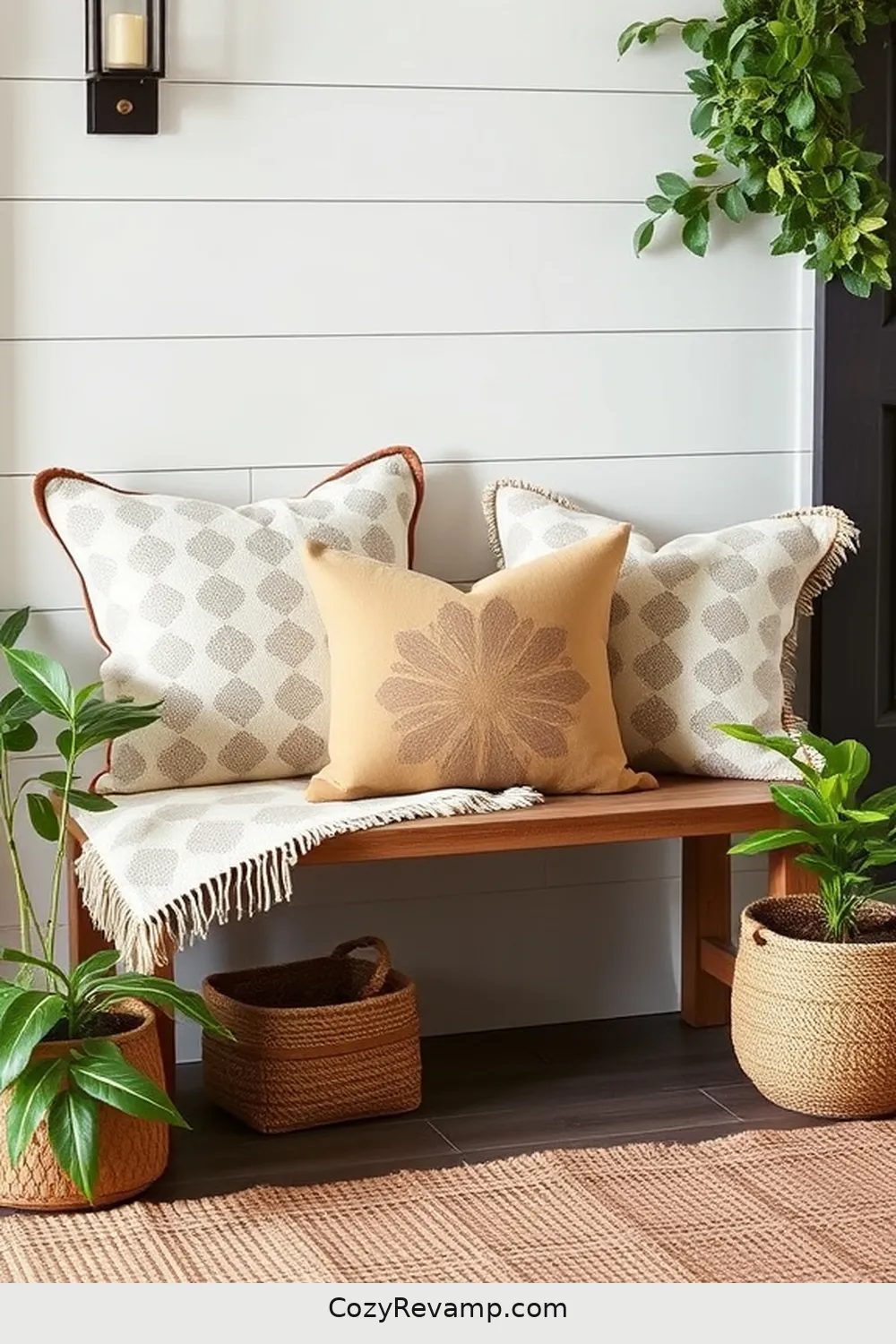 25 Must-Have Organic Cotton Material Decor Pieces for Your Modern Farmhouse Entryway 3 Cozy Throw Pillows for 25 Must-Have Organic Cotton Material Decor Pieces for Your Modern Farmhouse Entryway