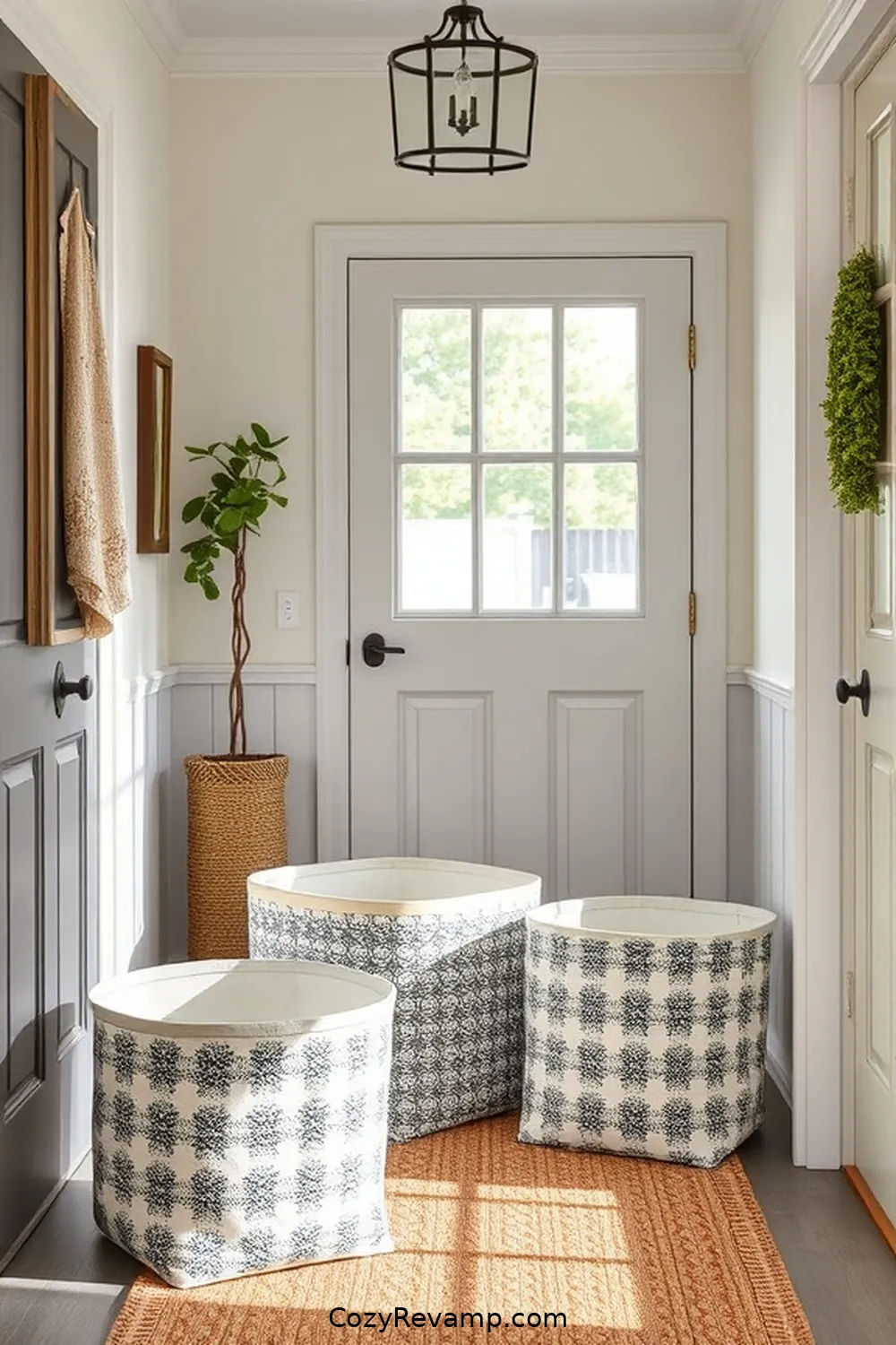 25 Must-Have Organic Cotton Material Decor Pieces for Your Modern Farmhouse Entryway 20 Decorative Fabric Bins for 25 Must-Have Organic Cotton Material Decor Pieces for Your Modern Farmhouse Entryway