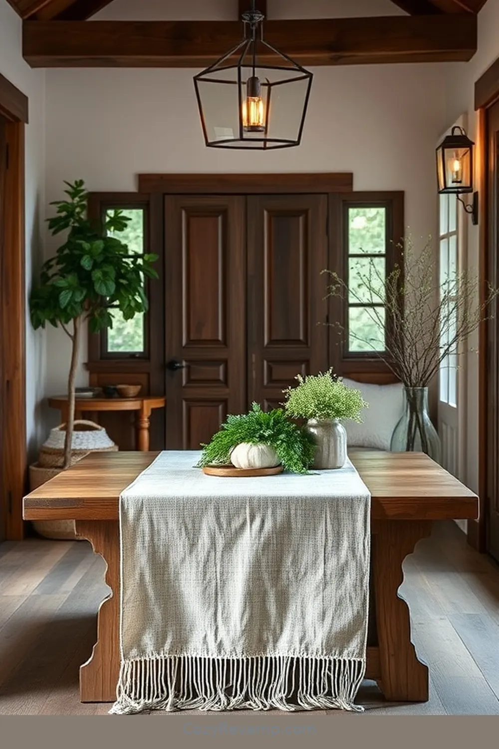 25 Must-Have Organic Cotton Material Decor Pieces for Your Modern Farmhouse Entryway 4 Stylish Table Runners for 25 Must-Have Organic Cotton Material Decor Pieces for Your Modern Farmhouse Entryway