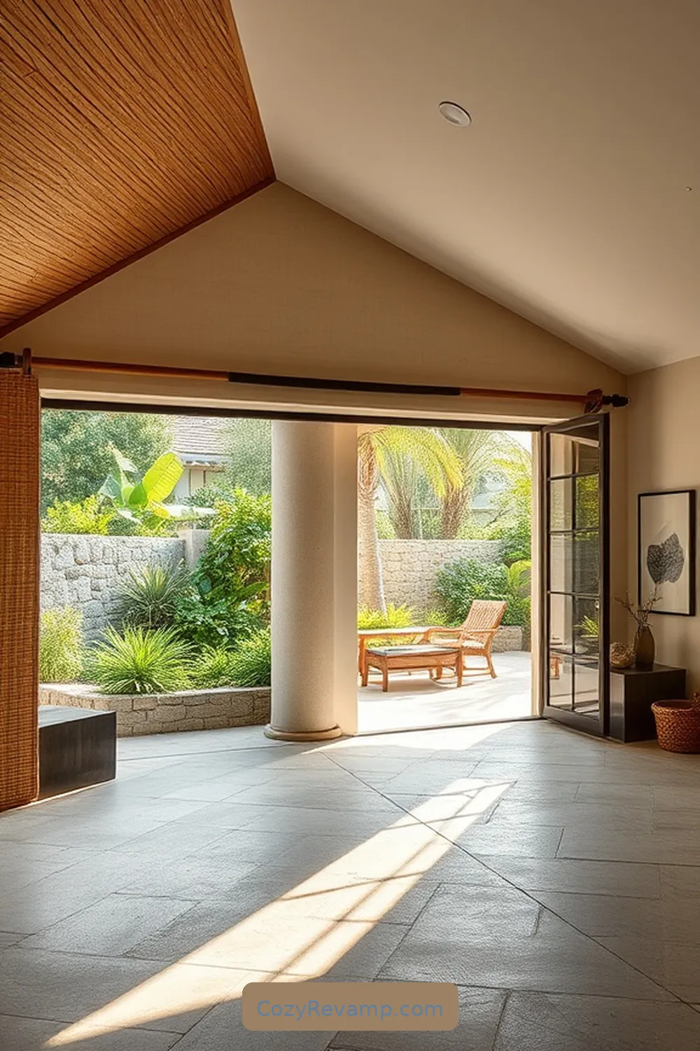 25 Stunning Coastal Garage Designs Featuring Natural Fiber Materials 25 Blending Indoor and Outdoor Spaces for 25 Stunning Coastal Garage Designs Featuring Natural Fiber Materials
