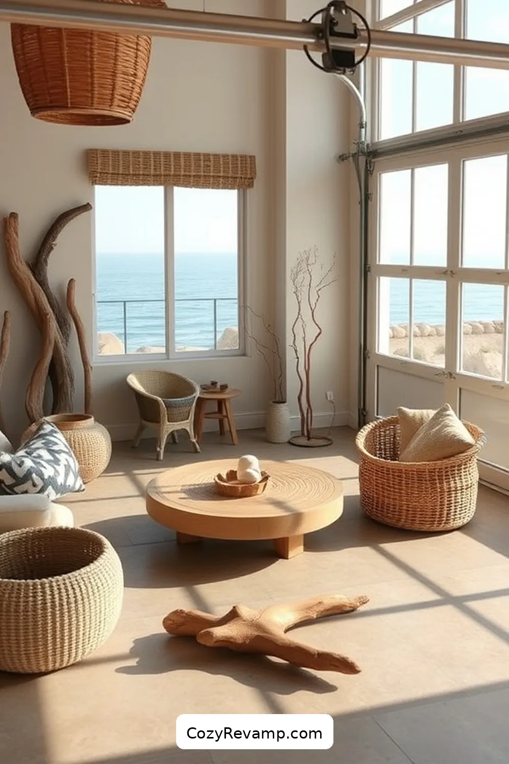 25 Stunning Coastal Garage Designs Featuring Natural Fiber Materials 26 Coastal Garage Retreats With Natural Fiber Finishes for 25 Stunning Coastal Garage Designs Featuring Natural Fiber Materials