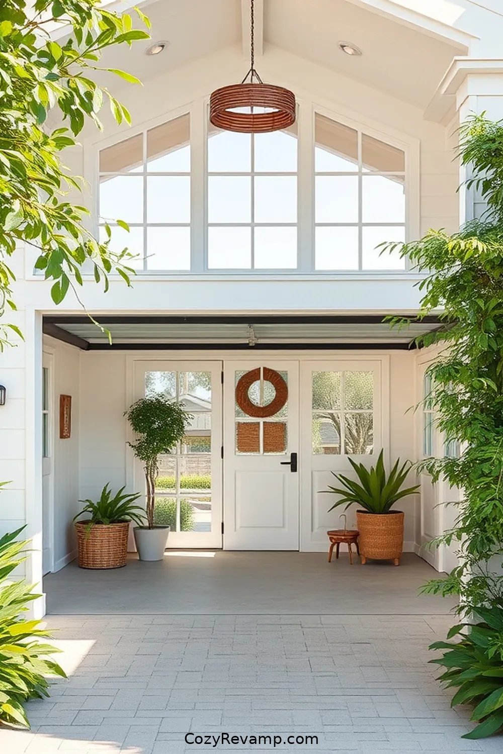 25 Stunning Coastal Garage Designs Featuring Natural Fiber Materials 13 Light and Airy Garage Designs for 25 Stunning Coastal Garage Designs Featuring Natural Fiber Materials