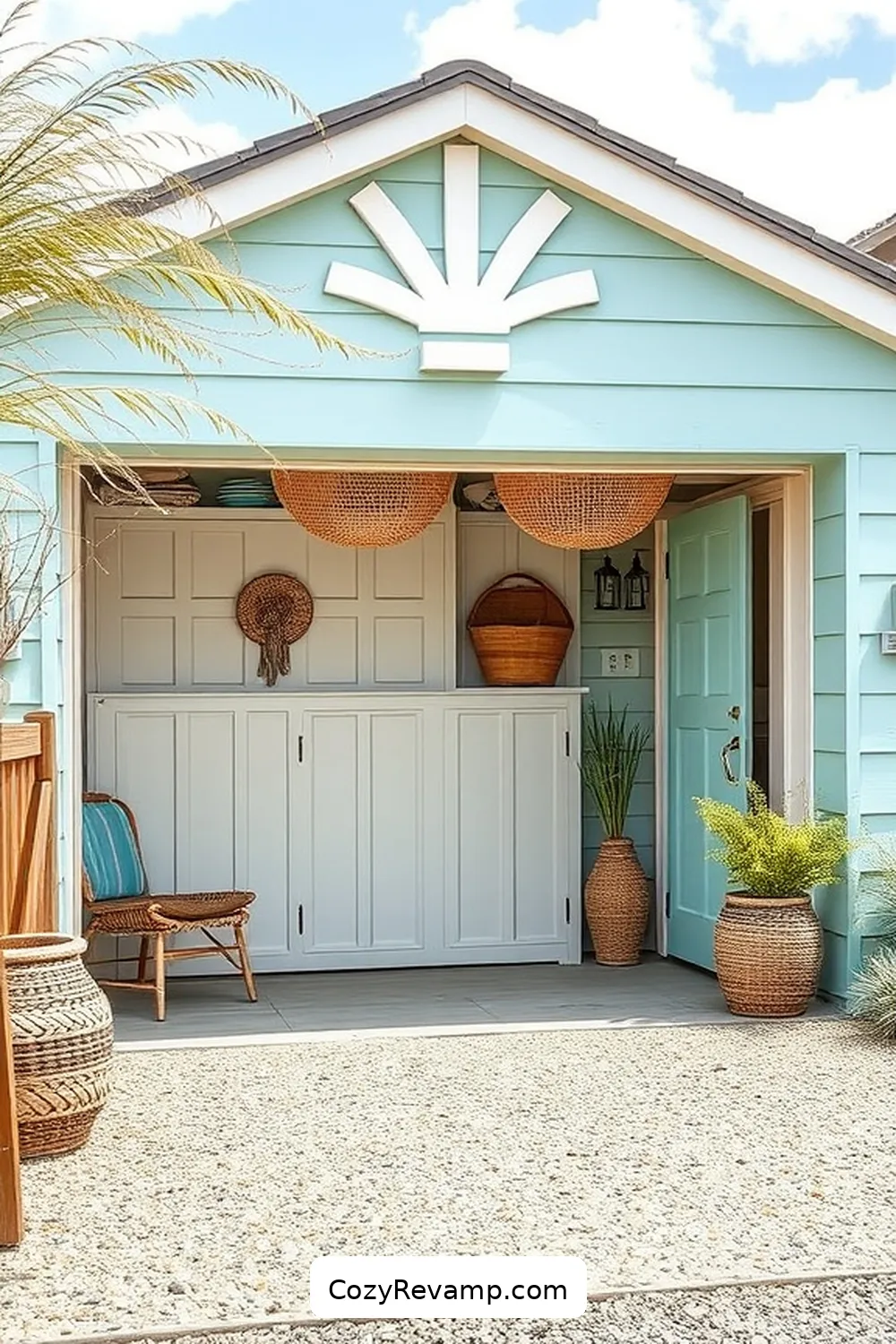 25 Stunning Coastal Garage Designs Featuring Natural Fiber Materials 5 Ocean-Inspired Color Palettes for 25 Stunning Coastal Garage Designs Featuring Natural Fiber Materials