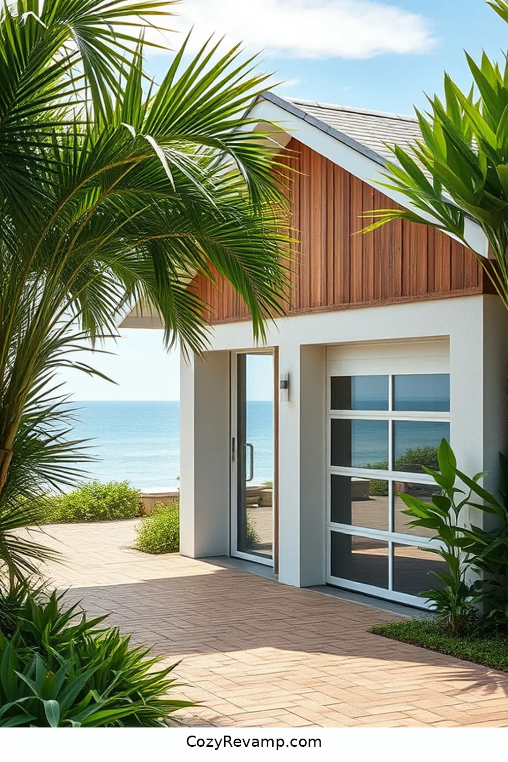 25 Stunning Coastal Garage Designs Featuring Natural Fiber Materials 15 Sustainable Garage Features for 25 Stunning Coastal Garage Designs Featuring Natural Fiber Materials
