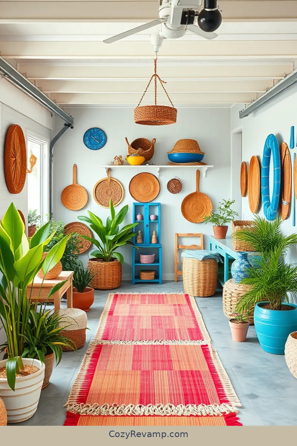 25 Stunning Coastal Garage Designs Featuring Natural Fiber Materials 21 Vibrant Accessories for Coastal Garages for 25 Stunning Coastal Garage Designs Featuring Natural Fiber Materials
