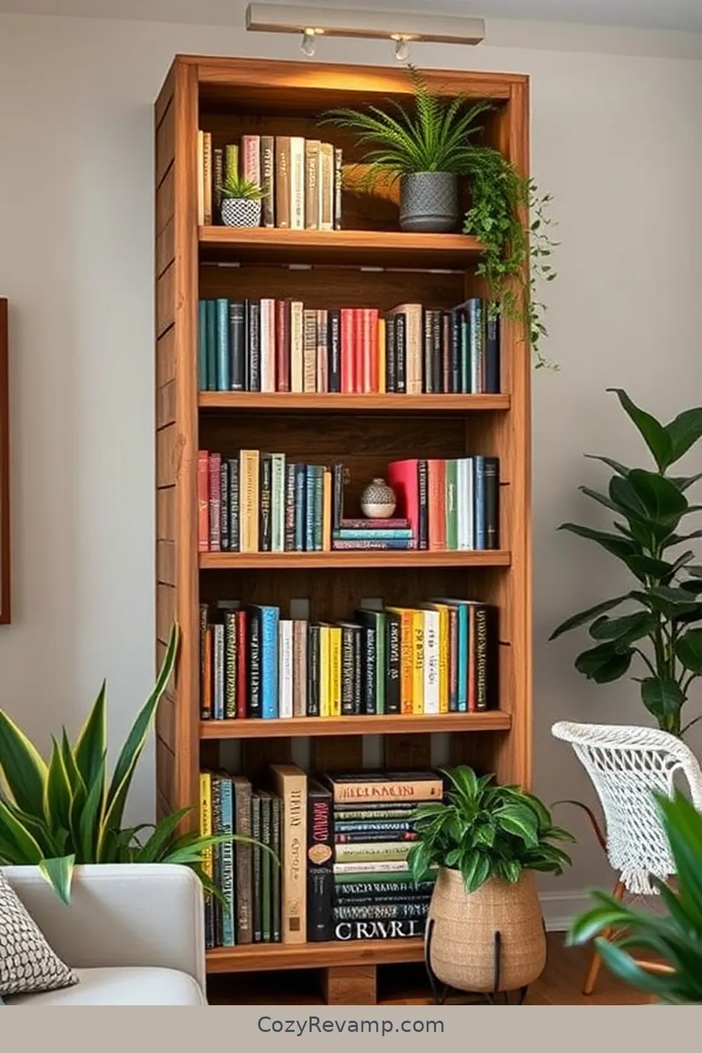 25 Stunning Modern Farmhouse Library Ideas Using Recycled Wood Materials 24 DIY Pallet Bookshelves for a Unique Look for 25 Stunning Modern Farmhouse Library Ideas Using Recycled Wood Materials