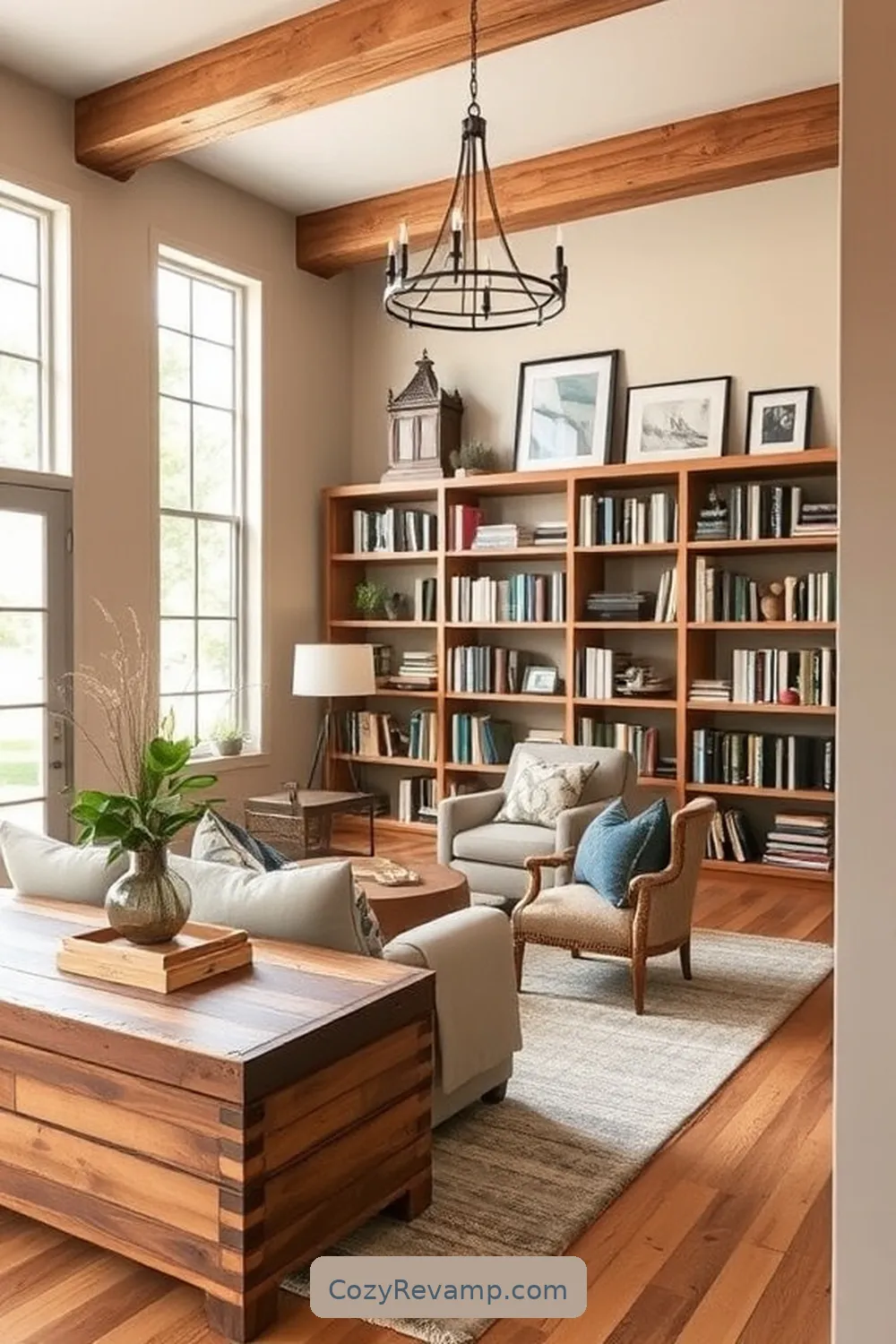 25 Stunning Modern Farmhouse Library Ideas Using Recycled Wood Materials 13 Multi-Purpose Furniture for Small Spaces for 25 Stunning Modern Farmhouse Library Ideas Using Recycled Wood Materials